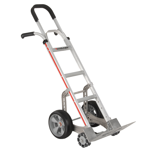 Self-Stabilizing Hand Truck, Combination Handle, Aluminum, 55'' Height, 500 lbs. Capacity Duraquip Inc