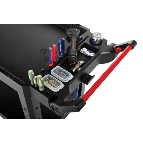 Heavy-Duty Adaptable Utility Cart, 2 Tiers, 17-3/4" x 36" x 46-1/5", 500 lbs. Capacity Duraquip Inc