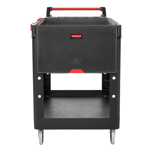 Chariot utilitaire robuste et polyvalent, 2 tiers, 25-1/5" x 36" x 51-1/2", Capacit&eacute; 500 lb Duraquip Inc