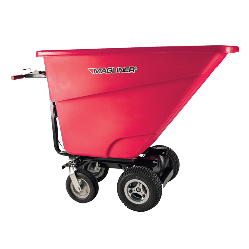 Chariot &agrave; bascule motoris&eacute;, Capacit&eacute; 13.5 cu.ft., 45" h x 27" la x 68" p Duraquip Inc