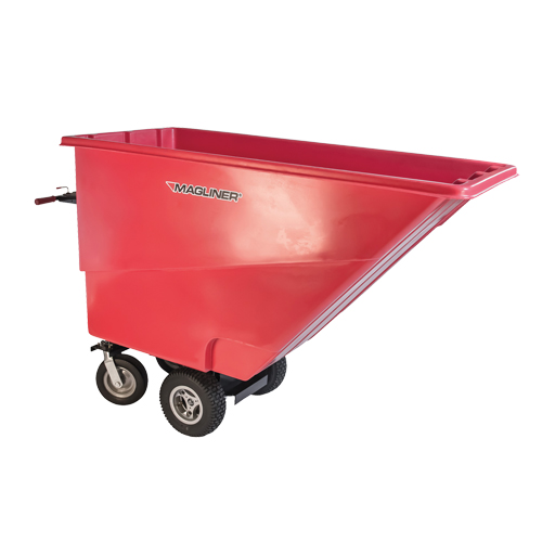 Chariot &agrave; bascule motoris&eacute;, Capacit&eacute; 27 cu. ft., 51" h x 81" la x 33" p Duraquip Inc