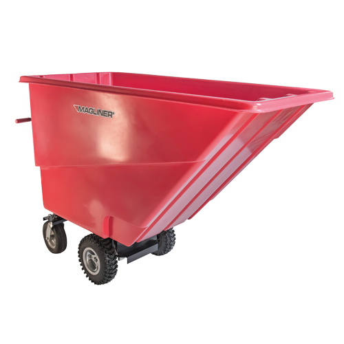 Motorized Tilt Truck, 27 pi³ Capacity, 51" H x 81" W x 33" D Duraquip Inc