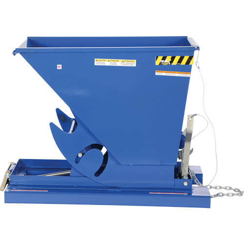 Conteneur autobasculeur, Acier, 1/3 vg³, Bleu Duraquip Inc
