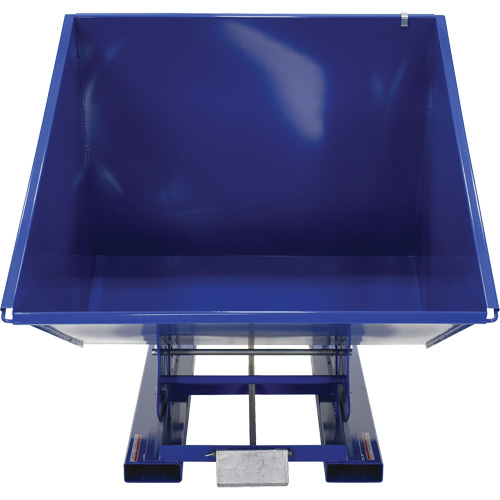 Self-Dumping Hopper, Steel, 2 cu.yd., Blue Duraquip Inc