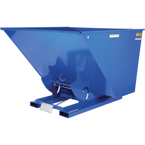 Self-Dumping Hopper, Steel, 2-1/2 cu.yd., Blue Duraquip Inc