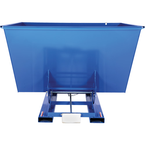 Self-Dumping Hopper, Steel, 2-1/2 cu.yd., Blue Duraquip Inc