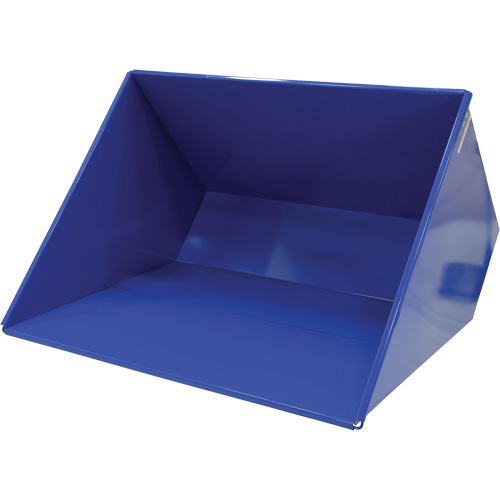 Self-Dumping Hopper, Steel, 3 cu.yd., Blue Duraquip Inc
