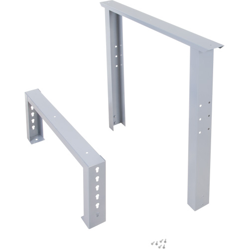 Industrial Duty Leg for Workbench, Steel, 30" D x 34" H, Single Duraquip Inc