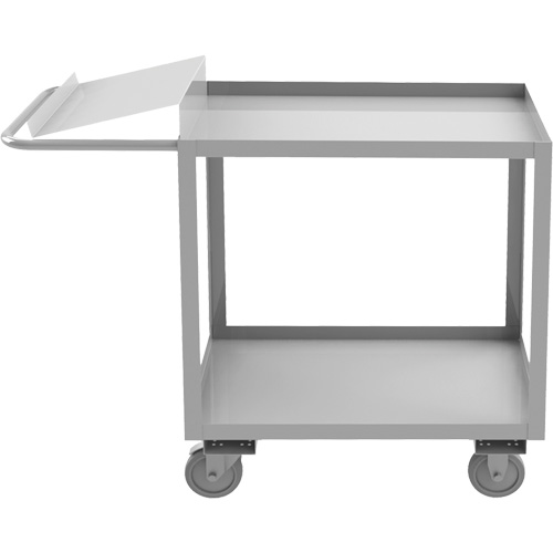 Industrial Grade Order Picking Cart, 39" H x 18-1/8" W x 51" D, 2 Shelves, 1200 lbs. Capacity Duraquip Inc