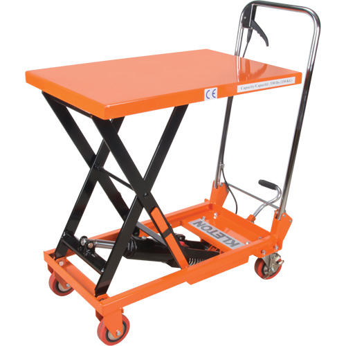 Hydraulic Scissor Lift Table, 27-1/2" L x 17-3/4" W, Steel, 330 lbs. Capacity Duraquip Inc