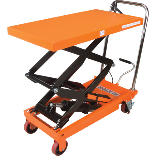 Hydraulic Scissor Lift Table, 35-3/4" L x 19-3/4" W, Steel, 770 lbs. Capacity Duraquip Inc