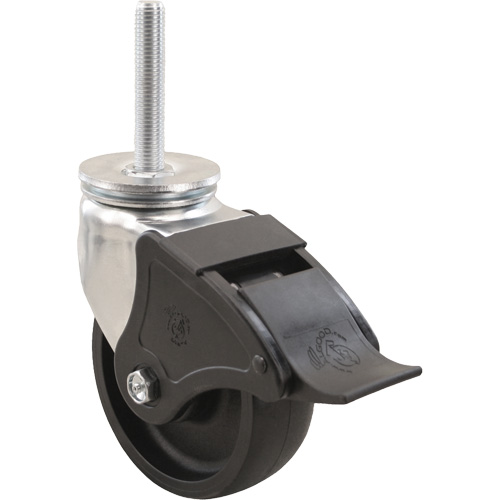 Roulette Emaxx RollX, Pivotant avec frein, Diam&egrave;tre 8" (203,2 mm), Capacit&eacute; 1200 lb (544,3 kg) Duraquip Inc