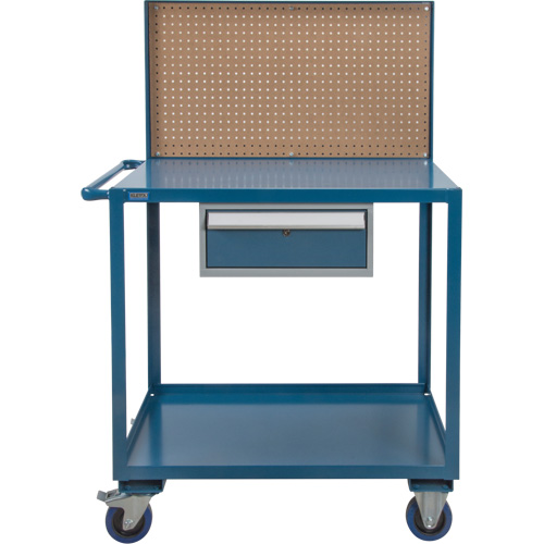 Chariot de service mobile, 2 Tiers, 24" la x 57" h x 40" p, Capacit&eacute; 1200 lb Duraquip Inc