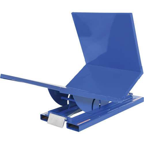 Open Sided Hopper, Steel, 1 cu.yd., Blue Duraquip Inc