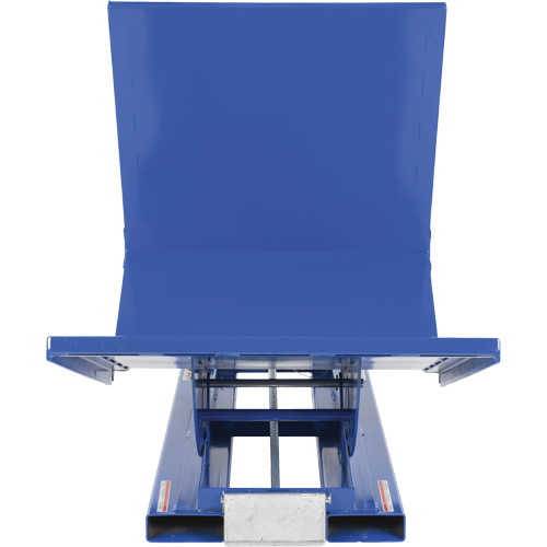 Open Sided Hopper, Steel, 1 cu.yd., Blue Duraquip Inc
