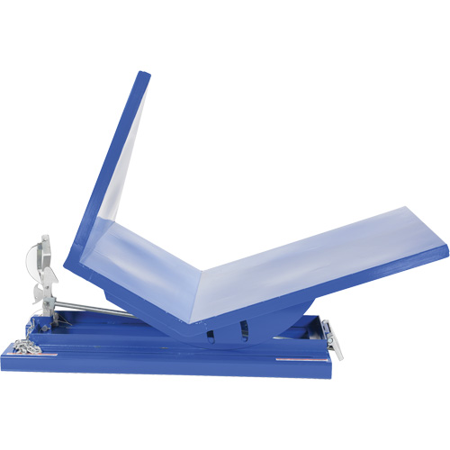 Open Sided Hopper, Steel, 1 cu.yd., Blue Duraquip Inc