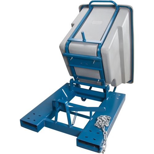 Conteneurs autobasculeurs, Poly&eacute;thyl&egrave;ne, 5/8 vg³, Gris Duraquip Inc