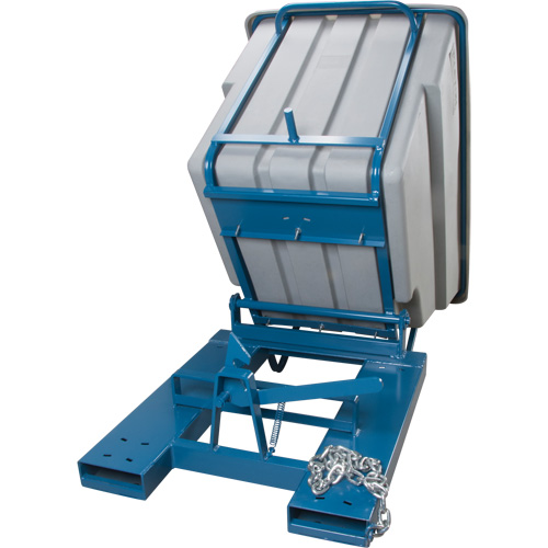 Conteneurs autobasculeurs, Poly&eacute;thyl&egrave;ne, 1-1/10 vg(3), Gris Duraquip Inc