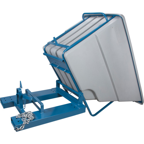 Conteneurs autobasculeurs, Poly&eacute;thyl&egrave;ne, 1-1/10 vg(3), Gris Duraquip Inc