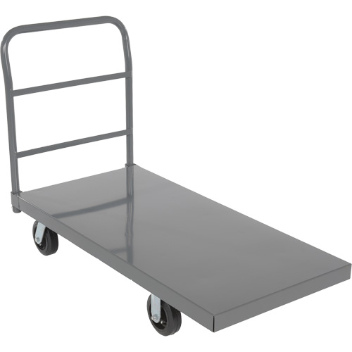 Platform Truck, 48" L x 24" W, 2000 lbs. Capacity, Rubber Casters Duraquip Inc