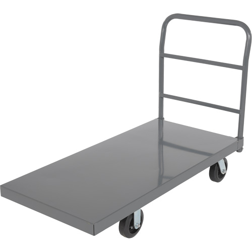 Platform Truck, 48" L x 24" W, 2000 lbs. Capacity, Rubber Casters Duraquip Inc