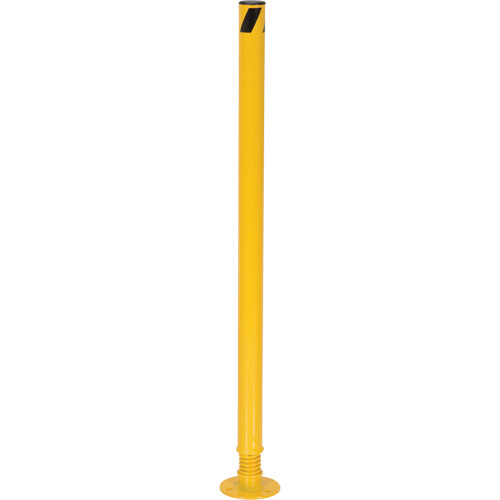 Borne de protection &agrave; ressort, Acier, 42" h x 2-1/8" la, Jaune Duraquip Inc