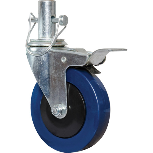 Mini roulette de 4" avec goupille verrouillable Duraquip Inc