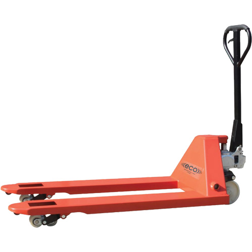 Eco Heavy-Duty Pallet Truck, Steel, 45" L x 21.6" W, 11000 lbs. Capacity Duraquip Inc
