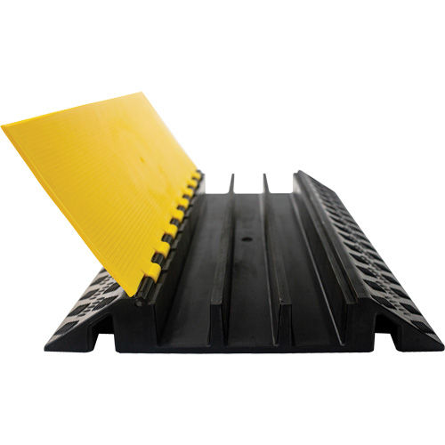 Protecteur de c&acirc;ble droit robuste Powerhouse, 3 canaux, 36" lo x 19,75" la x 3" h Duraquip Inc