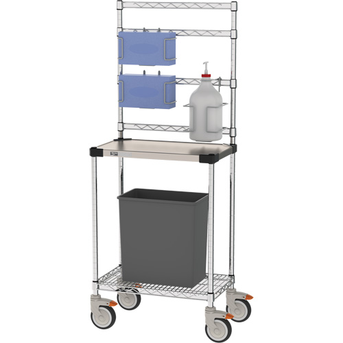 Sanitizer Station, Stainless Steel, 24" x 60" x 14", 900 lbs. Capacity Duraquip Inc