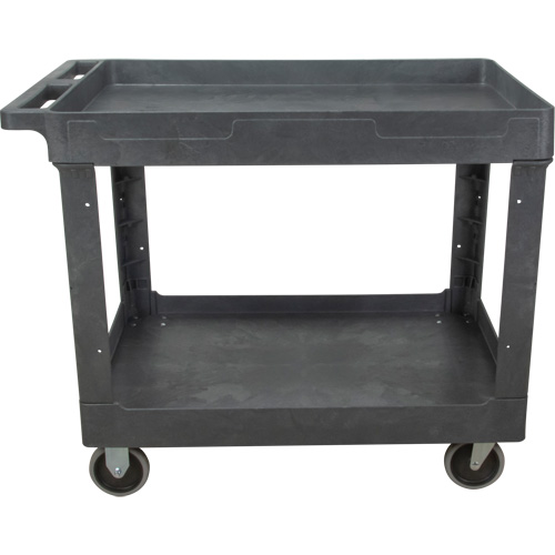 Utility Service Cart, 2 Tiers, 24-5/8" x 32-1/2" x 40", 550 lbs. Capacity Duraquip Inc