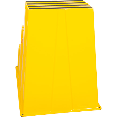 Escabeau industriel, 3 marches, 34-13/16" x 22-7/16" x Hauteur 28-1/2" Duraquip Inc