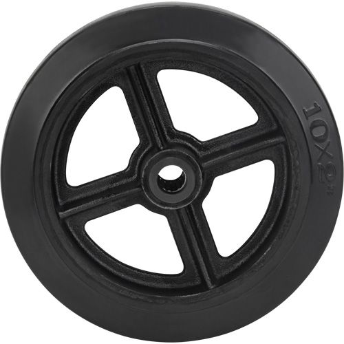 Mold-On Rubber Wheel, 10" (254 mm) Dia. x 2" (50.8 mm) W, 948 lbs. (430 kg) Capacity Duraquip Inc
