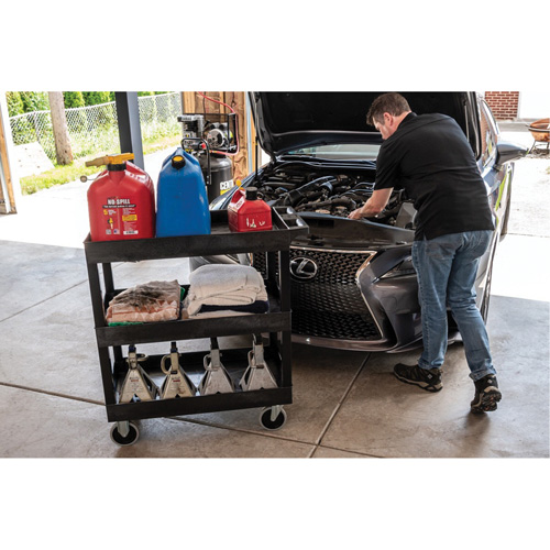 R&acirc;telier mobile, 3 tiers, 35-1/4" x 37-1/4" x 18", Capacit&eacute; 375 lb Duraquip Inc