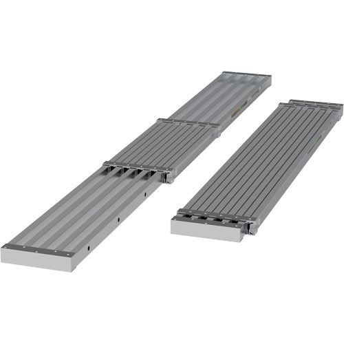 Planche de travail t&eacute;lescopique, 108" la x 12" pr, Capacit&eacute; de 250 lb, D&eacute;mont&eacute; Duraquip Inc