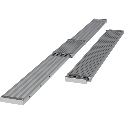 Planche de travail t&eacute;lescopique, 156" la x 12" pr, Capacit&eacute; de 250 lb, D&eacute;mont&eacute; Duraquip Inc