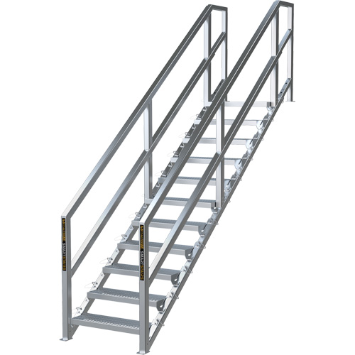 Syst&egrave;me d'escalier modulaire pour la construction de 11-16 marches SmartStairs, 120" ha Duraquip Inc