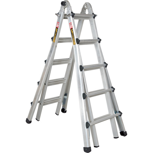 Telescoping Multi-Position Ladder, Aluminum, 300 lbs., CSA Grade 1A Duraquip Inc