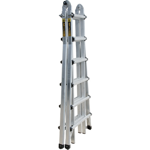 Telescoping Multi-Position Ladder, Aluminum, 300 lbs. Duraquip Inc