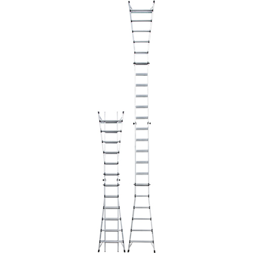 Telescoping Multi-Position Ladder, Aluminum, 300 lbs. Duraquip Inc