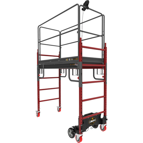 Complete Motorized Buildman 6' Baker Scaffold Kit, 31" D x 118-3/4" H Duraquip Inc