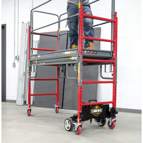 Complete Motorized Buildman 6' Baker Scaffold Kit, 31" D x 118-3/4" H Duraquip Inc