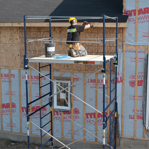 Complete Scaffold Tower with Casters, 69-1/2" D x 178" H Duraquip Inc
