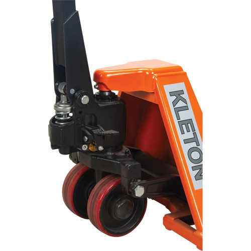 Low Profile Hydraulic Pallet Trucks, 48" L x 20.5" W, 3300 lbs. Cap. Duraquip Inc