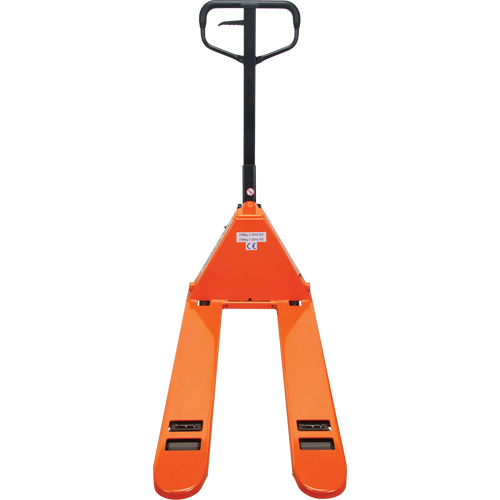 Low Profile Hydraulic Pallet Trucks, 48" L x 20.5" W, 3300 lbs. Cap. Duraquip Inc