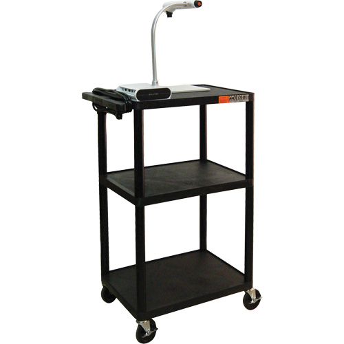 Chariot utilitaire &eacute;lectrique, 3 tiers, 24" x 42" x 18", Capacit&eacute; 300 lb Duraquip Inc