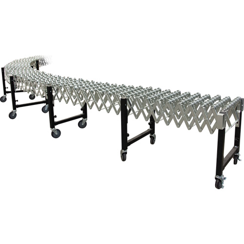 Convoyeur extensible, 23" la x 24' lo, Capacit&eacute; de 200 lb par pi lin. Duraquip Inc