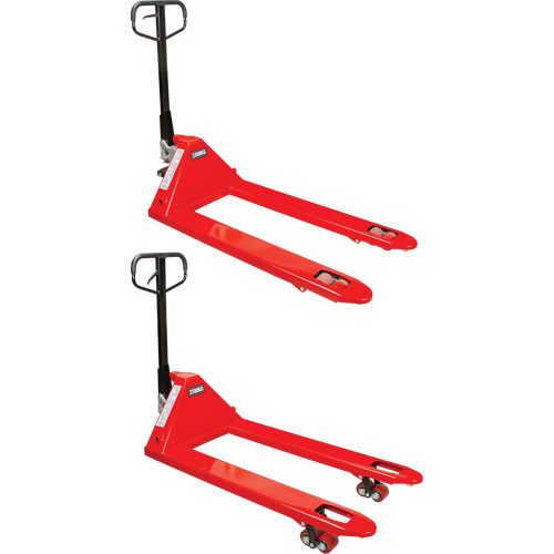 Manual Pallet Truck, Steel, 48" L x 27" W, 5500 lbs. Capacity Duraquip Inc