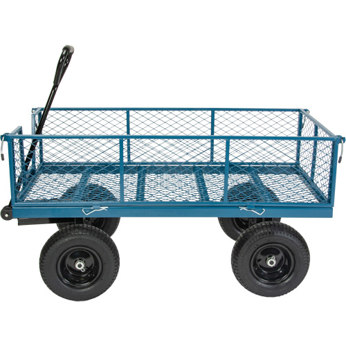 Wagon with Drop Sides, 24" W x 48" L, 800 lbs. Capacity Duraquip Inc