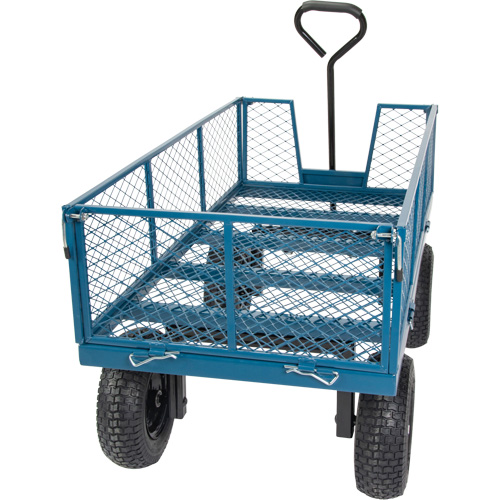 Wagon with Drop Sides, 24" W x 48" L, 800 lbs. Capacity Duraquip Inc
